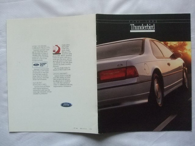 1992年 FORD フォード サンダーバード 本国版カタログ_画像1