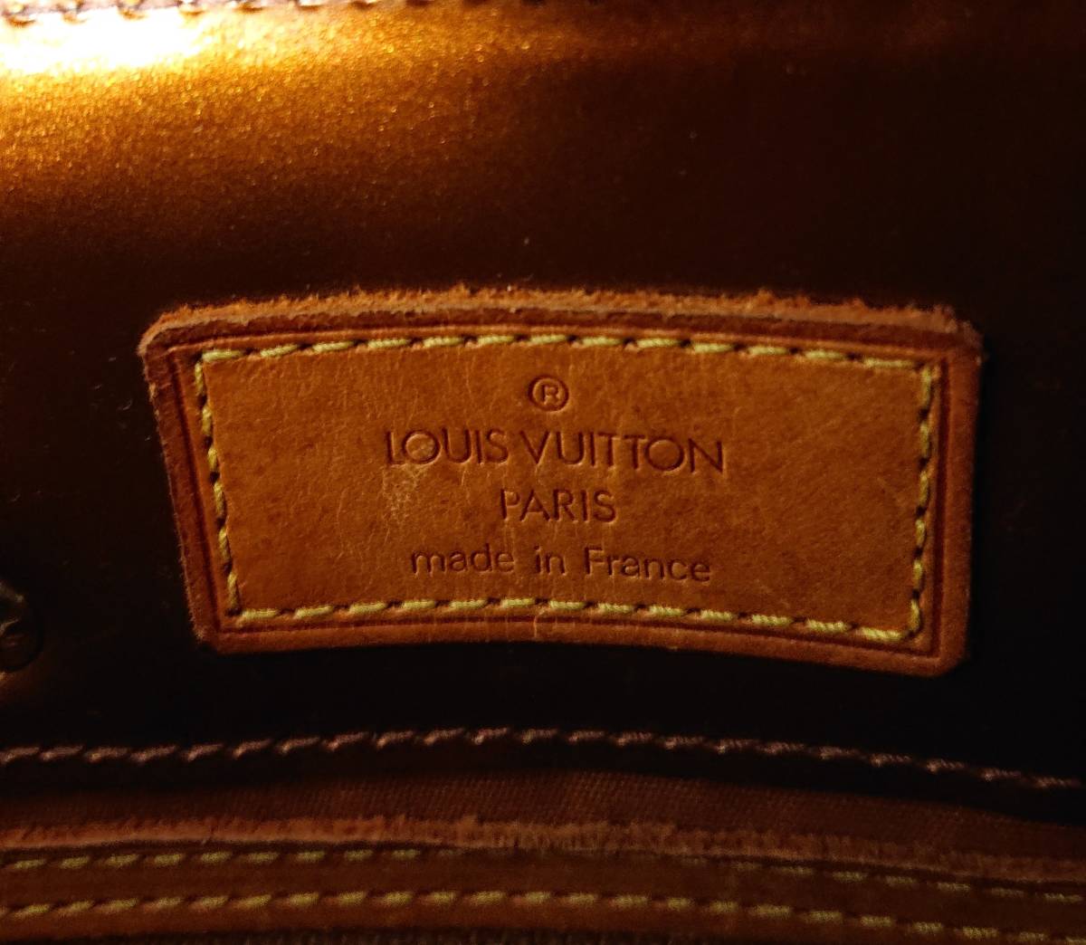 LOUIS VUITTON ルイヴィトン M91146 モノグラムヴェルニ リードPM ハンドバッグ トートバッグ レディース ブラウン系_画像3