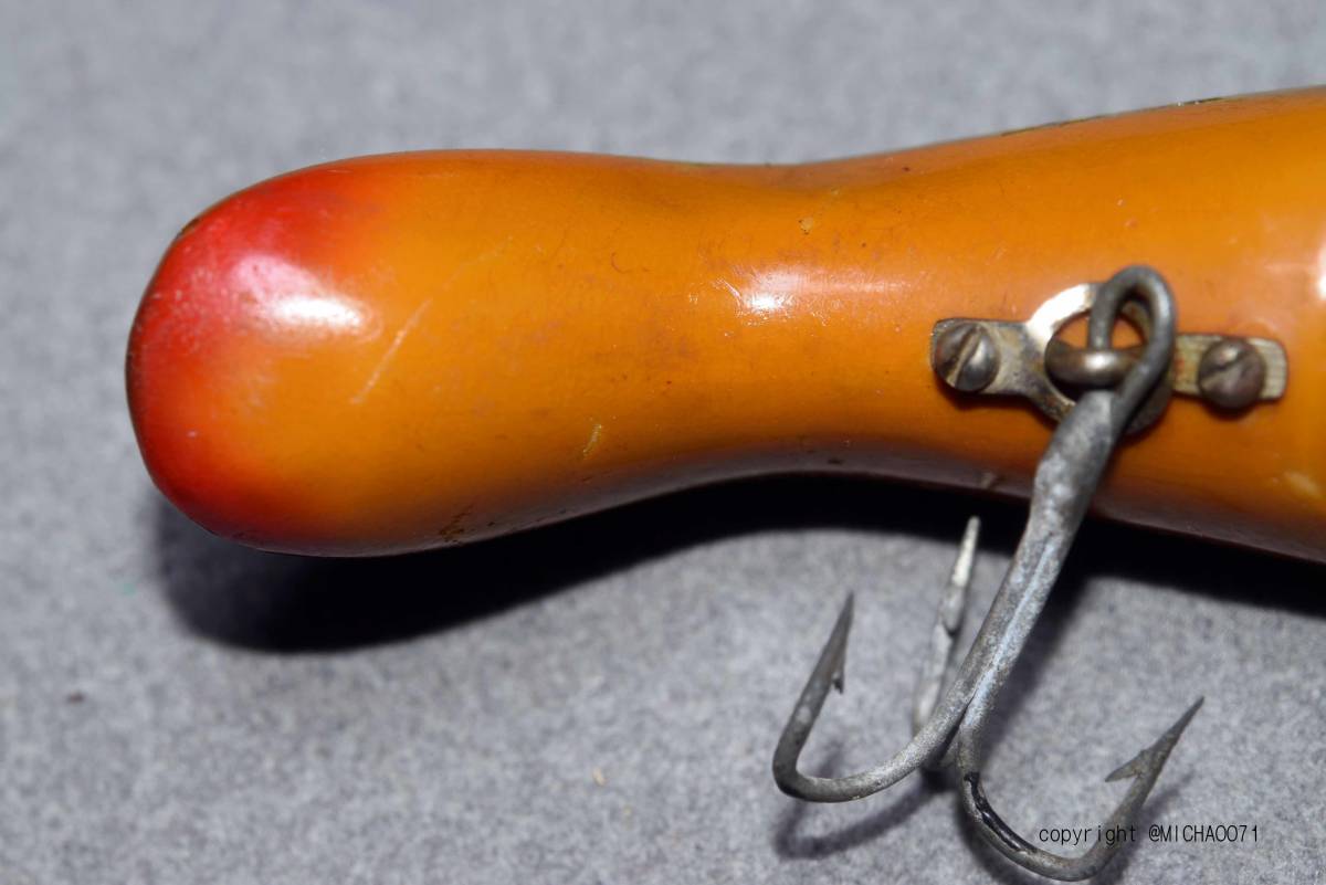 VINTAGE LURE, heddon luny frog 希少蒐集家向けヴィンテージルアー、3609-7a オールドルアー、old tackle , old lure マニア向け　_画像4