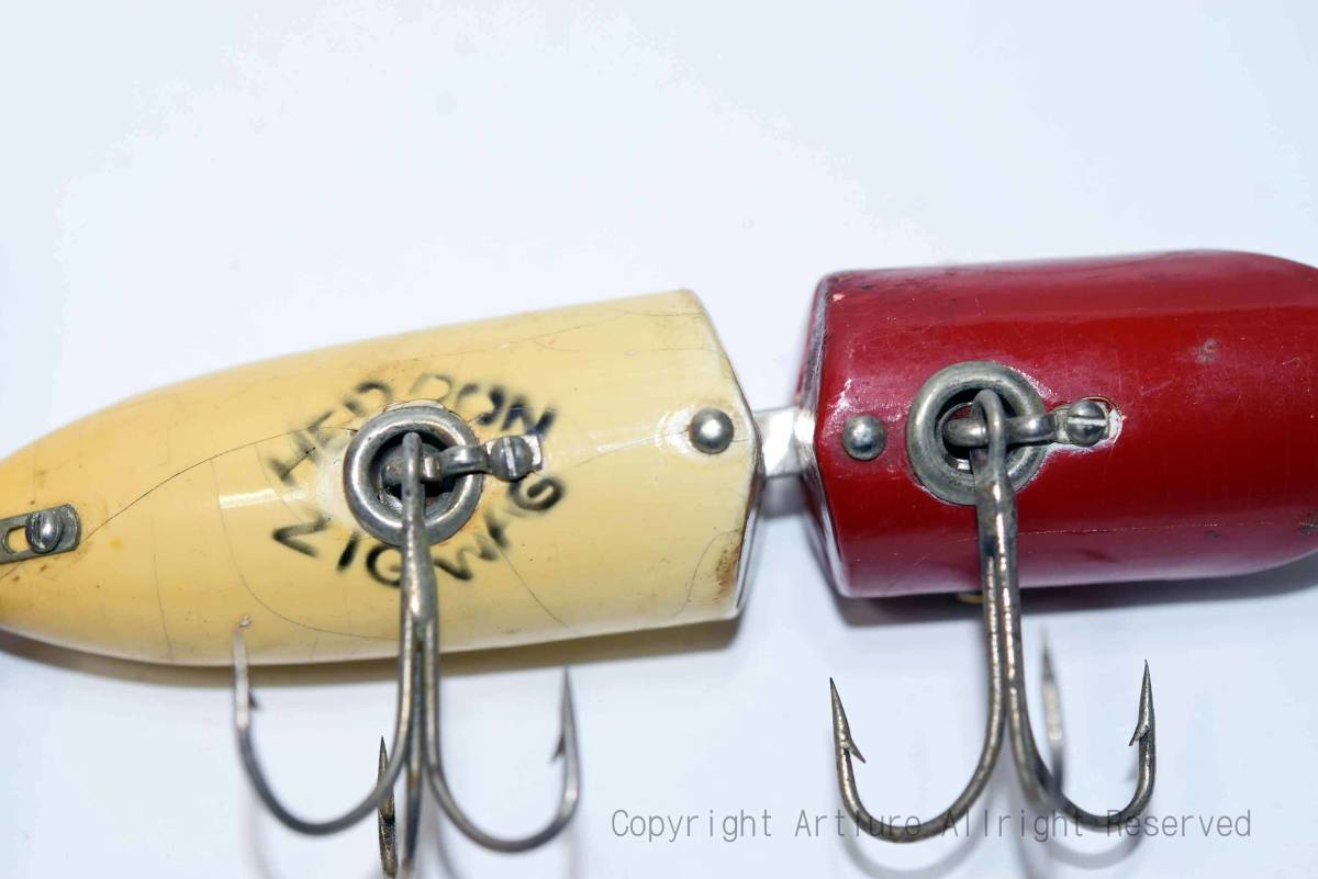VINTAGE wooden LURE HEDDON ZIG WAG (7834-53)USA MADE VINTAGE wooden LURE HEDDON ZIG WAG (7834-53)USA MADE