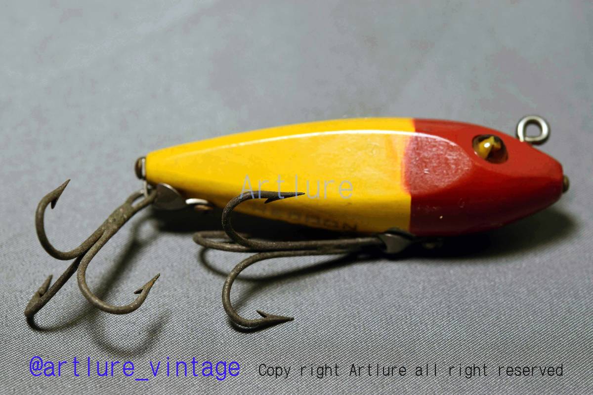VINTAGE wooden glass eyes LURE HEDDON SEA RUNT #610 RARE VINTAGE wooden glass eyes LURE HEDDON SEA RUNT #610 RARE