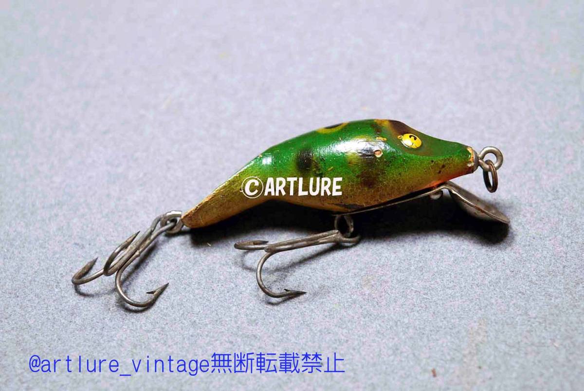 珍品　面白　VINTAGE wooden LURE (4301-127) 希少蒐集家向けヴィンテージルアー、オールドルアー、_画像3