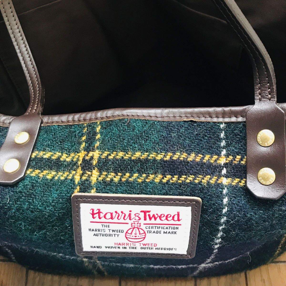 Harris Tweed　ハリスツイード　トートバッグ　タータンアイビー　A4