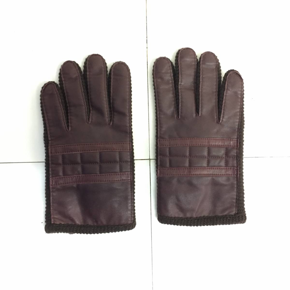 [雑貨] 手袋 茶色：ブラウン系 少しおおきめ 防寒 てぶくろ もしかしたら男性用かもしれません_画像1