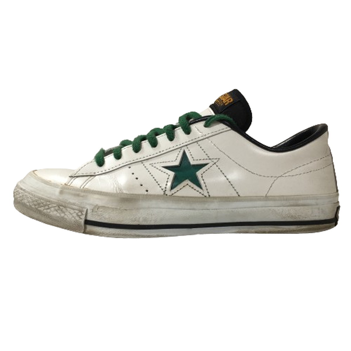 CONVERSE ONE STAR J コンバース ワンスター レザー ホワイト グリーン 日本製 白 緑 26.5cm US 8