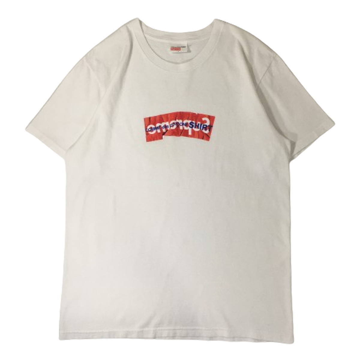 Supreme シュプリーム コムデ ギャルソン COMME des GARCONS SHIRT Box Logo Tee 17SS Tシャツ ボックスロゴ 白 L_画像1