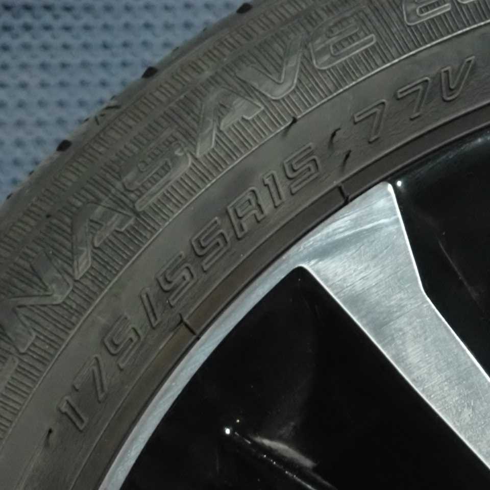 令和3年 ルーミー M900A 後期 純正 アルミホイール タイヤ 1本 4穴 175/55R15 中古 即決B_画像3