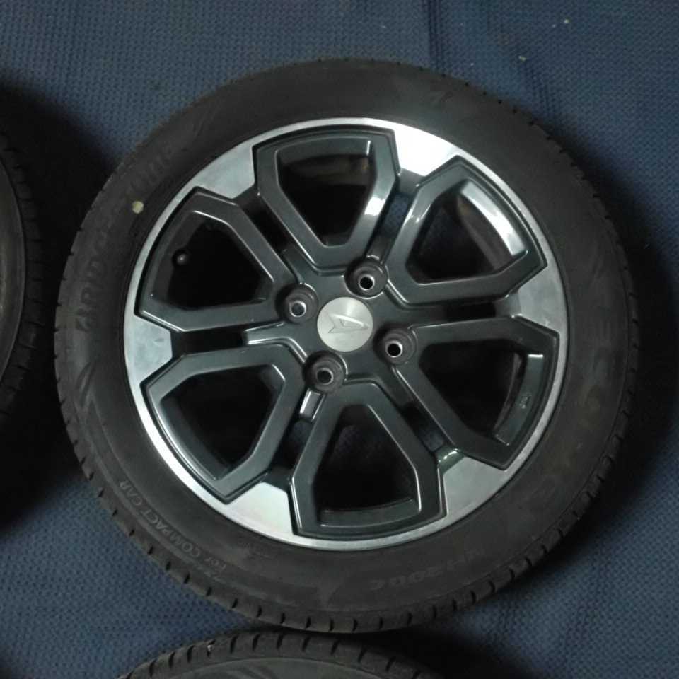 平成27年 ウェイク LA700S 前期 純正 アルミホイール タイヤ 4本セット 4穴 165/55R15 中古 即決_画像3