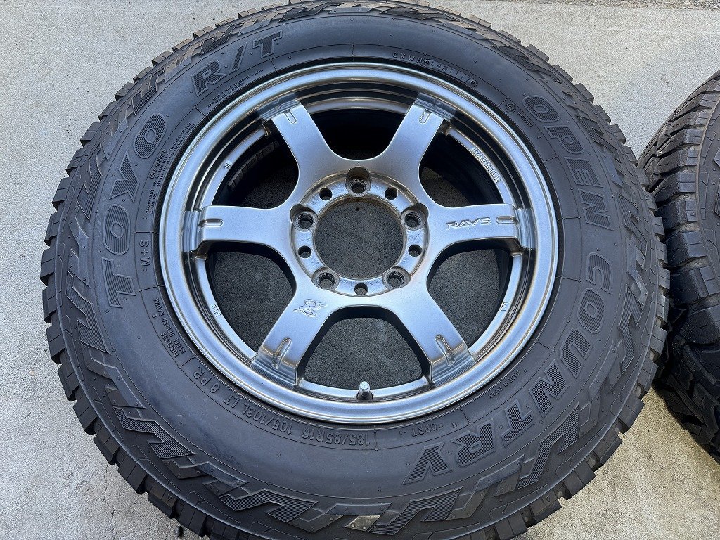 TOYO オープンカントリー R/T 4本 ★ RAYS レイズ グラムライツ 57JX 5.5J +20 5H-139.7 ★ 185/85R16 ★ ジムニー_画像4