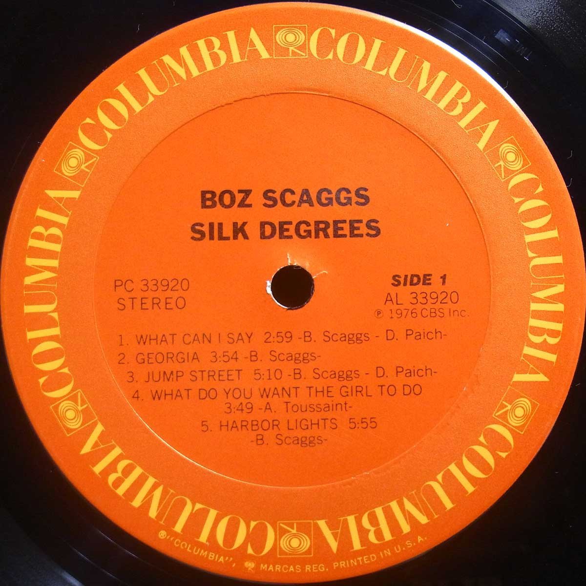 ◆シュリンク美ジャケ!ダブル洗浄済!★Boz Scaggs(ボズ スキャッグス)『Silk Degrees 』 US LP #61280_画像3