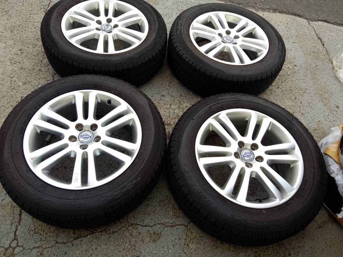 即決！ボルボ　XC90純正ホイール　7Jx18+49 108-5H　 DUNLOP　GRANDTREK PT3　235/60R18 4本セット