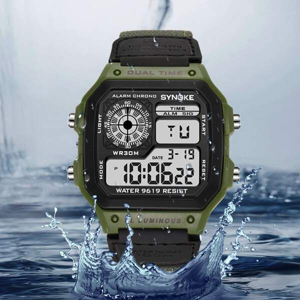 腕時計 メンズ デジタル メンズ防水デジタル時計_画像3
