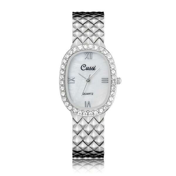 腕時計 レディース クォーツ 女性のスタイリッシュなトレンディな高価値クォーツ時計、カジュアルな機会に防水、楕円形_画像1