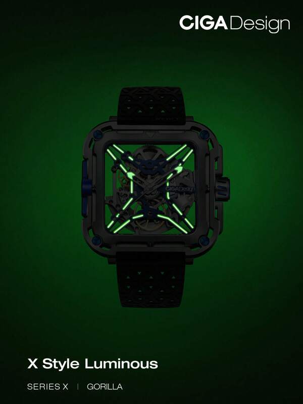 腕時計 メンズ 機械式 デザイン インスピレーション 耐衝撃性 デザイン サファイアクリスタル アナログ スケルトン メカニカルウ_画像5