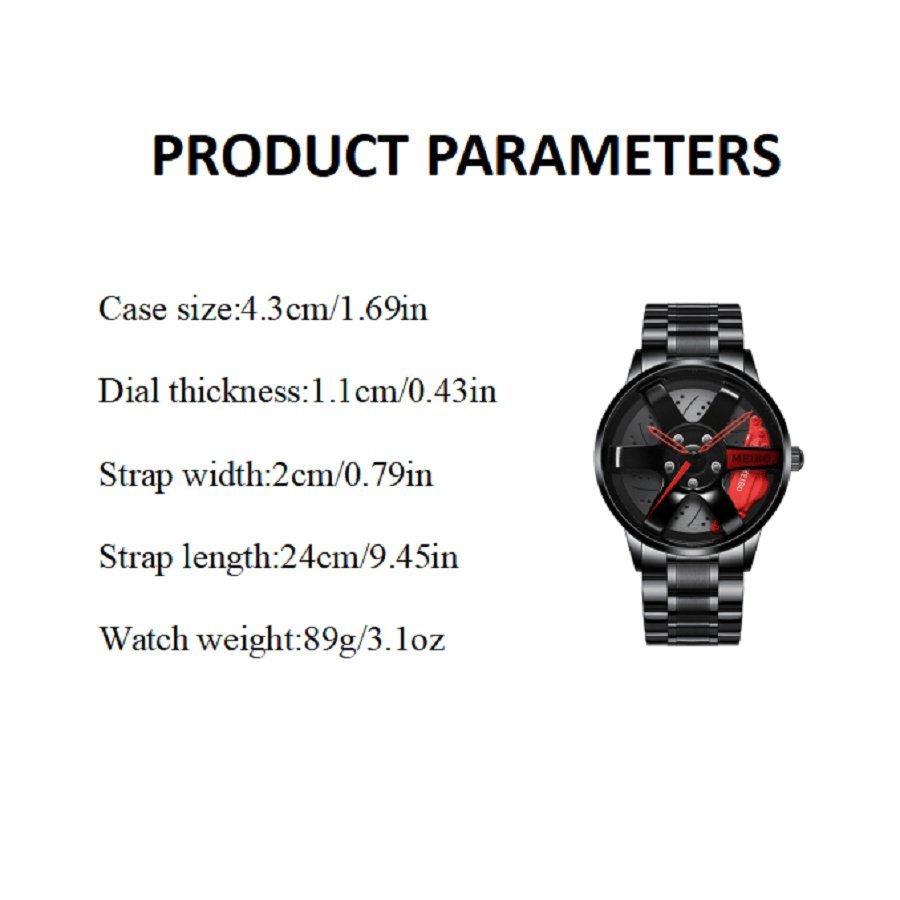 腕時計 メンズ クォーツ メンズ腕時計 自動巻 ファッション スチール バンド カーホイール型 アイデア 実用的_画像2