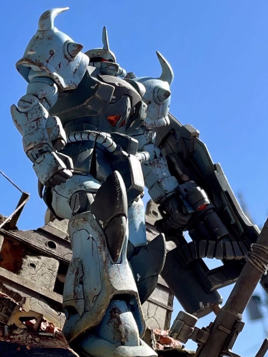 HGUC グフ カスタム ジオラマ 塗装完成品 機動戦士ガンダム 第08MS小隊 ガンプラ Gundam Gouf Custom diorama gunpla_画像2