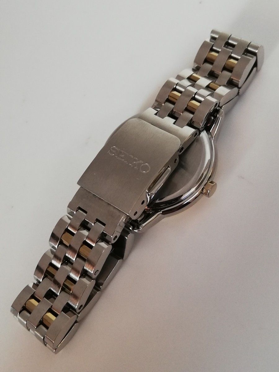 電池新品 美品 年差10秒】SEIKO セイコー エクセリーヌ 白蝶貝 電池新品 美品 年差10秒】SEIKO セイコー エクセリーヌ 白蝶貝