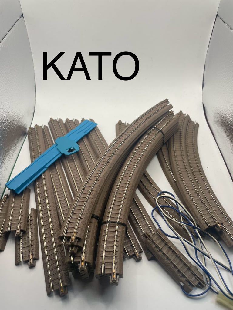 美良品KATO ユニトラック レール ゲージ 線路 フィダー線路62mm1本含むまとめて　リレーラー付_画像1