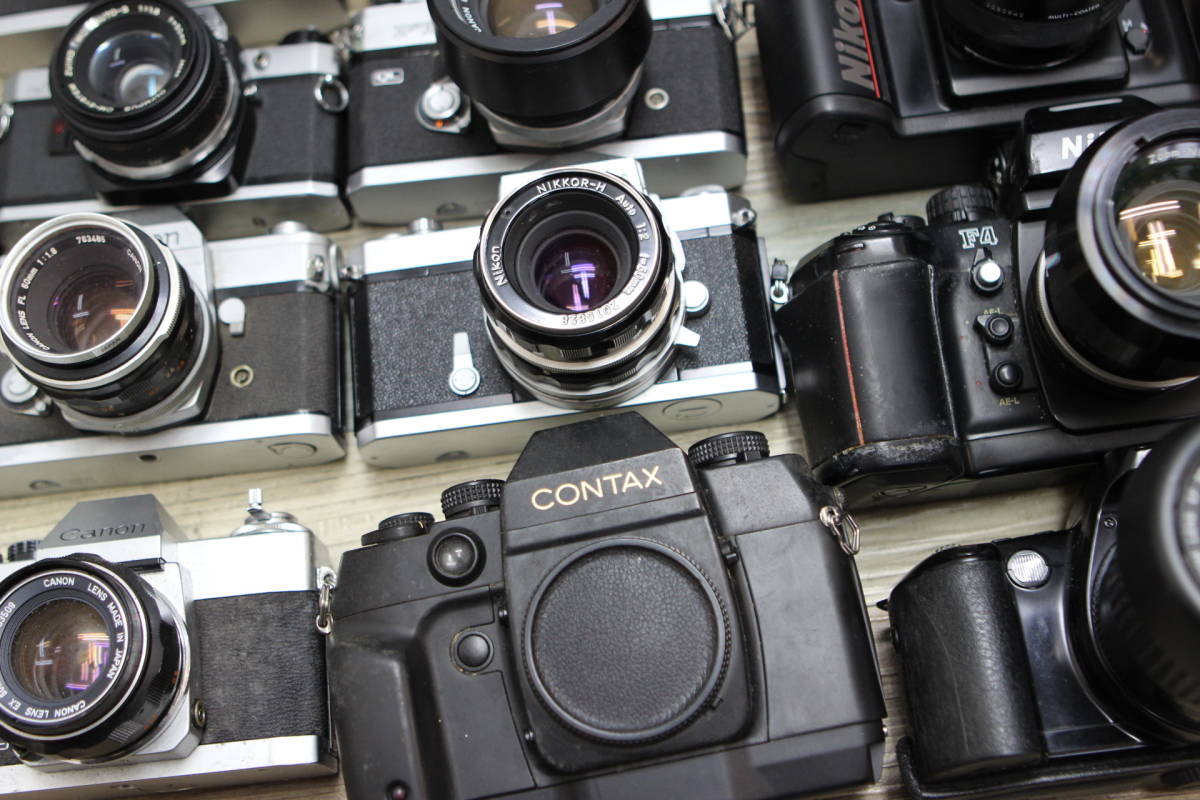 ６　一眼レフフィルムカメラ　まとめ　Minolta Olympus Canon FTb 50mm F1.4 nikon F4 nikomat Contax RTS sigma apo 170-500mm eos kiss_画像6