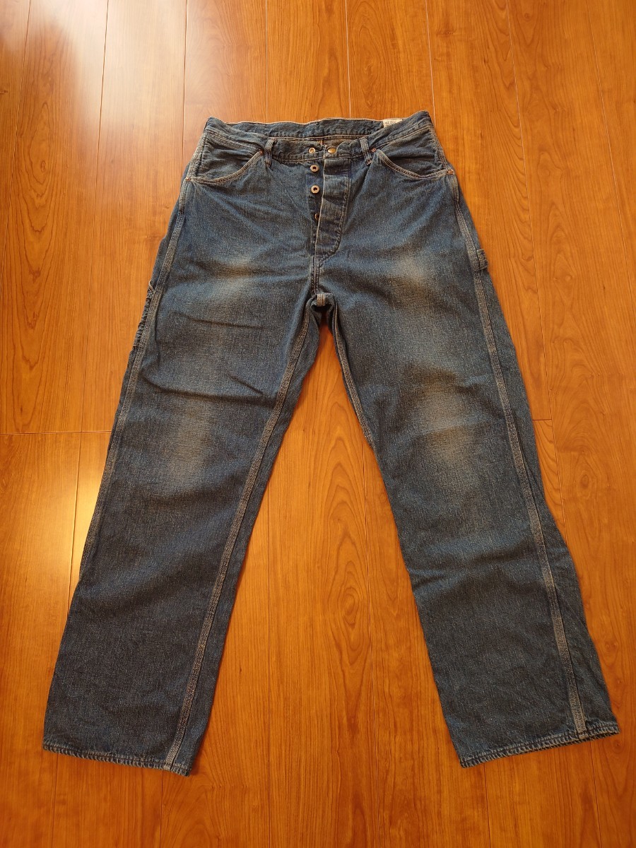 orslow オアスロウ　デニムペインターパンツ　デニムユーズド　01-5120-95 denime painter pants サイズ　3　定価2万6400円　_画像4