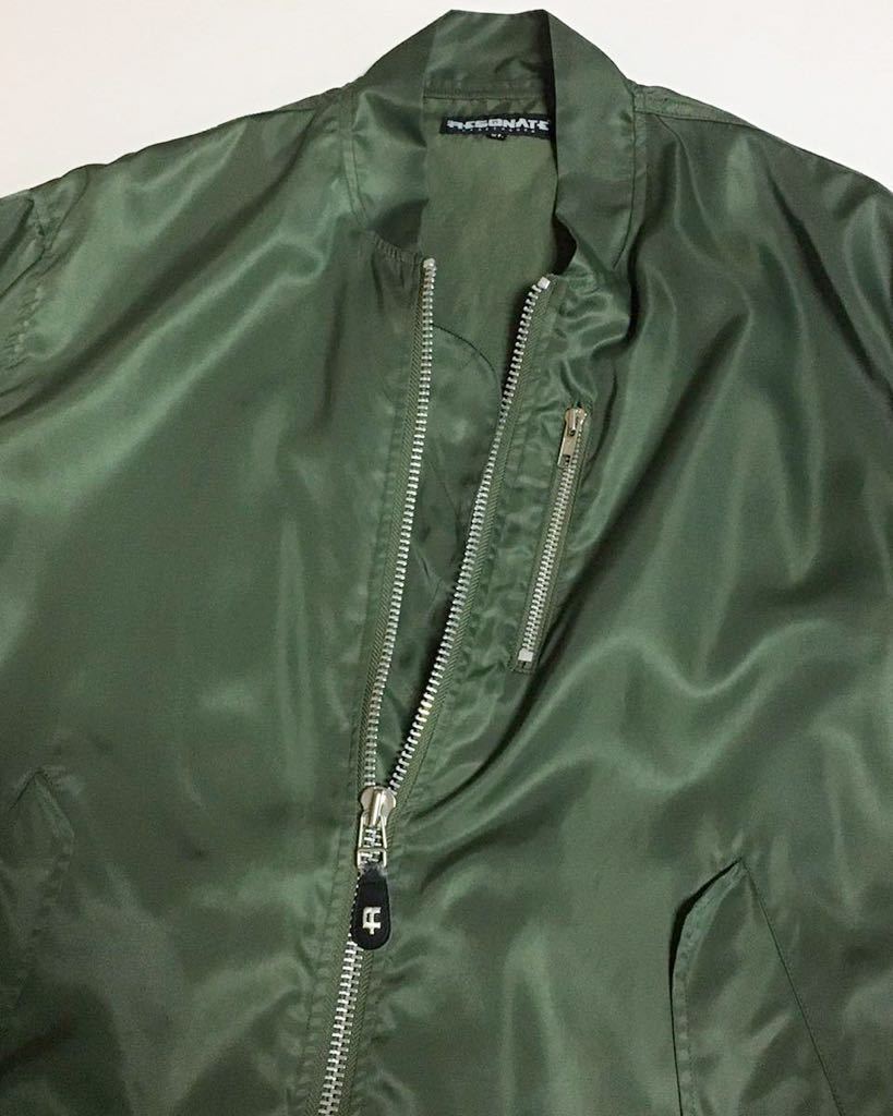 RESONATE GOODENOUGH MA-1 XL グリーン リゾネイト グッドイナフ ナイロン ブルゾン ジャケット NYLON blouson Jacket 緑 green フライトの画像2