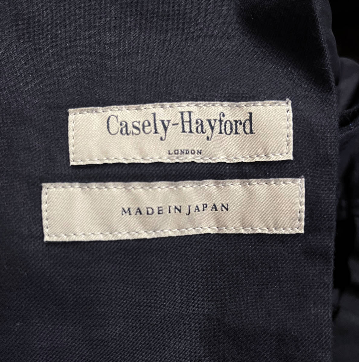 Casely-Hayford◆ケイスリーヘイフォード ネップワンドパンツ40　黒 ジョーケイスリーヘイフォード_画像7