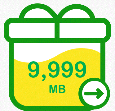 mineo マイネオ　パケットギフト　10GB（9999MB)　送料無料4_画像1