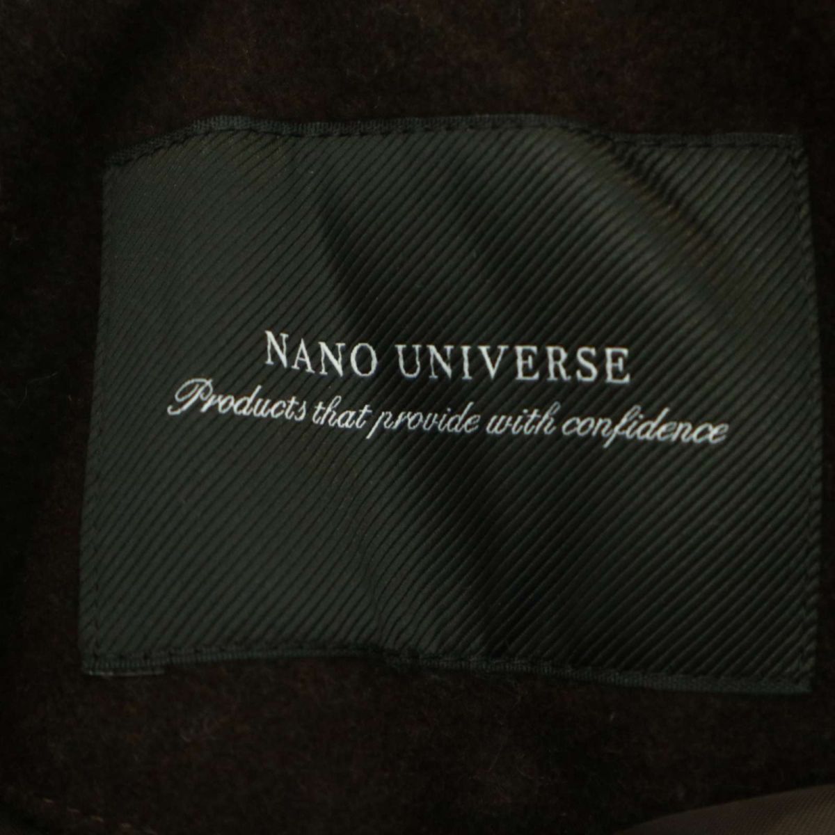 nano universe Nano Universe осень-зима melt n шерсть * с хлопком одиночный Пальто Честерфилд Sz.XL мужской большой размер A3T14389_C#N