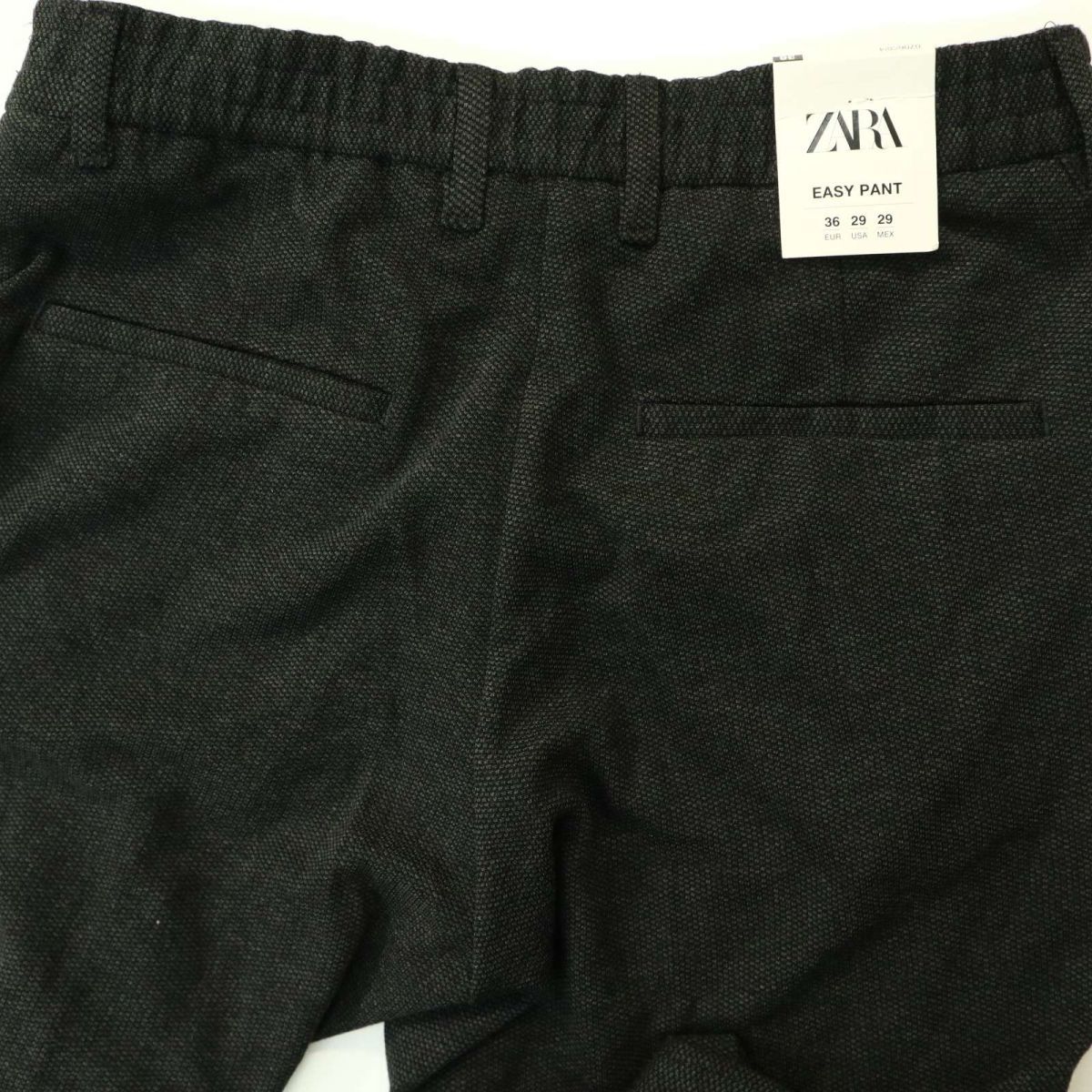 【新品 未使用】 ZARA ザラ マン 現行タグ★ 通年 4WAY STRETCH イージー ストレッチ スラックス パンツ Sz.29　メンズ　A3B05614_C#R_画像7