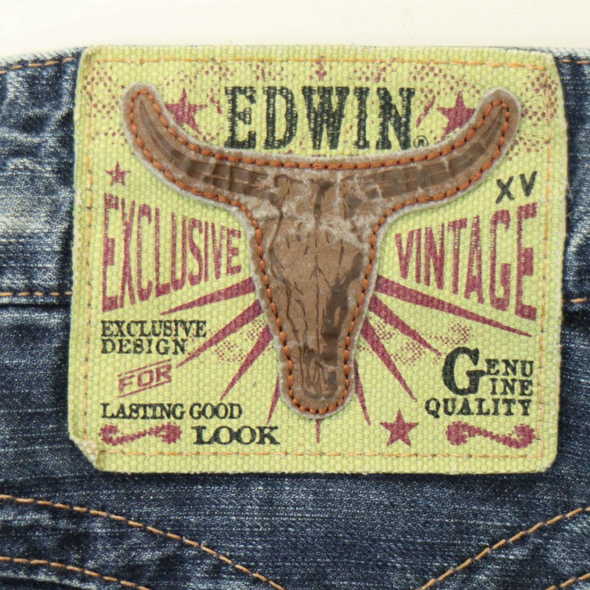 EDWIN エドウィン 464XVS USED加工★ ウエスタン デニム パンツ ジーンズ Sz.28　メンズ 日本製　A3B05787_C#R_画像7