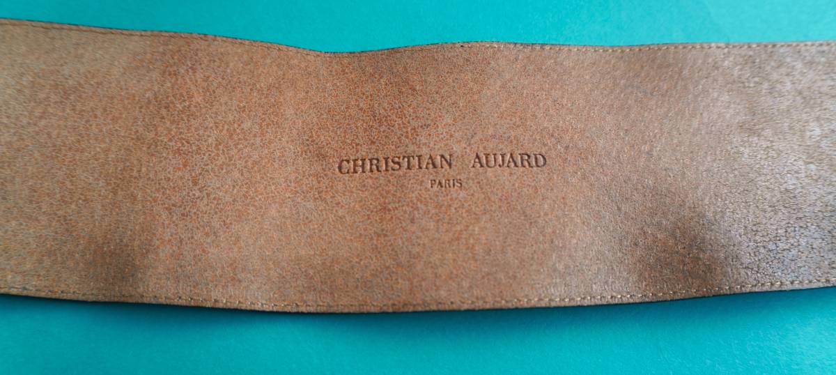 # Christian oja-ru black leather futoshi belt 