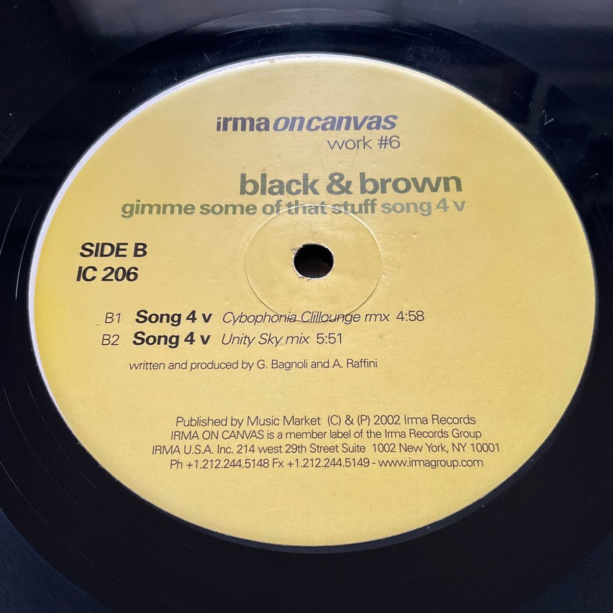 12インチ BLACK & BROWN - GIMME SOME OF THAT STUFF / SONG 4 V_画像5