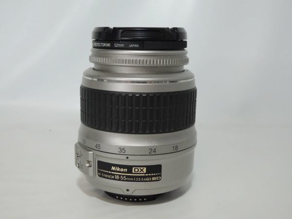 動作品 Nikon ニコン AF-S DX Zoom-Nikkor 18-55mm f/3.5-5.6G ED II シルバー 標準ズームレンズ Kenko PRO1D 52mm付き 1209_画像2