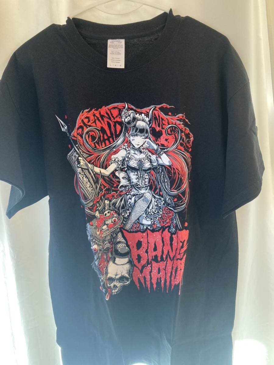  new goods!! ultra rare! out of print!!BAND-MAID ~Brand New MAID~ Release Tour World Series world Tour T-shirt abroad L size KAgaMI domestic sale version 