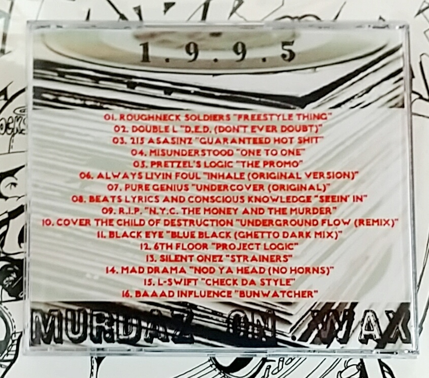 (CD) Various － Murdaz On Wax: The 1995 Edition Volume II / 90S / Underground / アンダーグラウンド / BoomBap / Golden Era /黄金期 _画像2