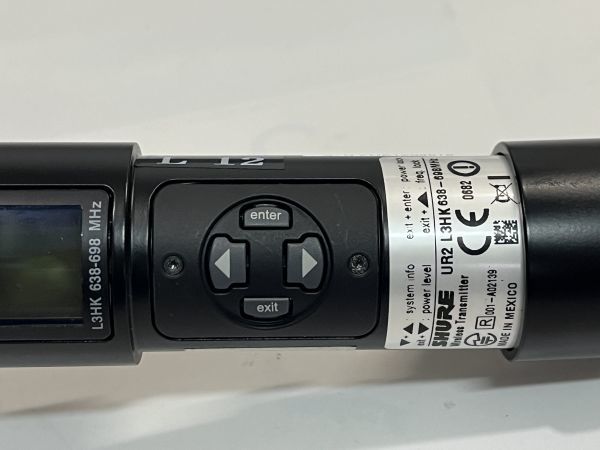 SHURE　UR2-L3HK/SM58　国内正規品　開封未使用品　動作品　美品　擦傷錆汚れ等有り　現状渡し ＊工事設計認証の証明書付_画像8