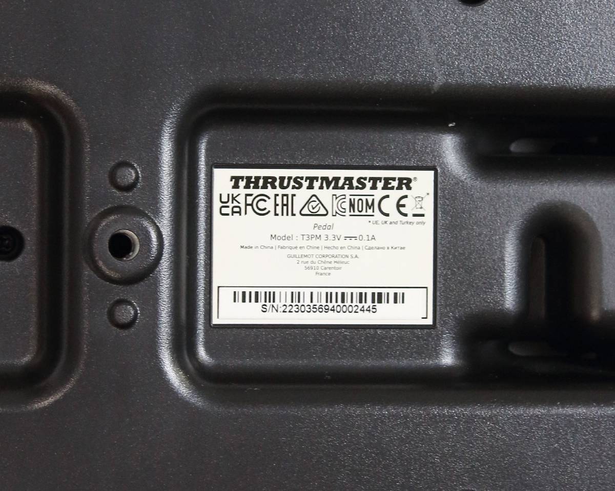 ◇ Thrustmaster スラストマスター T3PM 磁気ペダルセット ◇MHD13402　動作確認済み_画像5