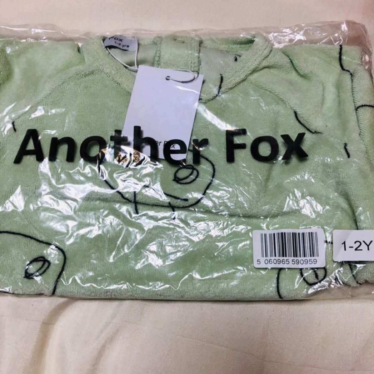 大幅値下げ！Anotherfox アナザーフォックス　ロンパース　緑　みどり　海外輸入 ベビー服 子供服 長袖　