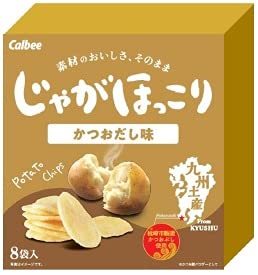 カルビー鹿児島工場オリジナル じゃがほっこり かつおだし味（18g×8袋入）_画像1