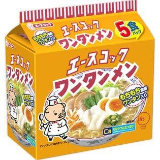 エースコック ワンタンメン 5食 ×2個_画像1