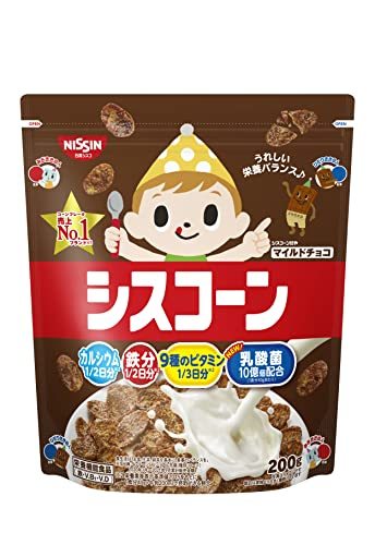 日清シスコ シスコーンマイルドチョコ 200g×6袋_画像1