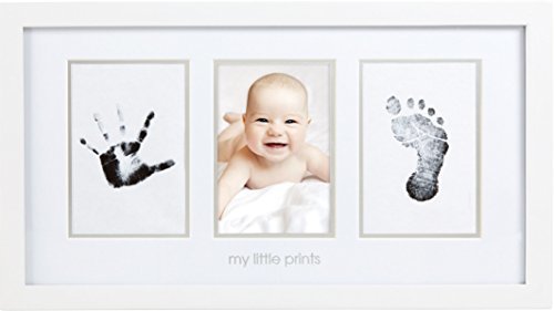 pearhead( pair head ) baby photo frame ( hand-print foot-print souvenir gift celebration of a birth inside festival .) hand pair . is dirty . not picture frame 