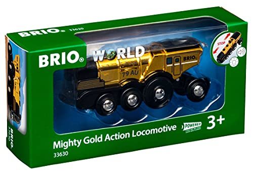BRIO WORLD(ブリオワールド) マイティーゴールドアクション機関車 33630