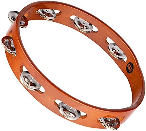 MEINL Percussion マイネル タンバリン Traditional Wood Tambourine Steel Jin_画像1