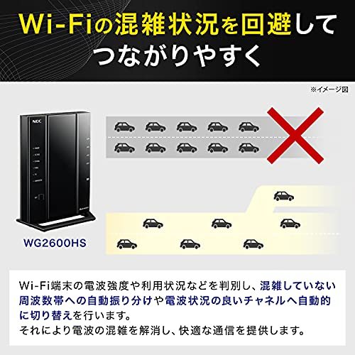NEC 無線LAN WiFi ルーター Wi-Fi5 (11ac) / WG2600HS Atermシリーズ 4ストリーム (5G_画像2
