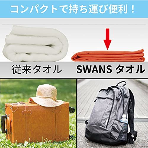 SWANS(スワンズ) スイミング セームタオル SA-126 BL ブルー 速乾 タオル 40cm×100cm_画像4