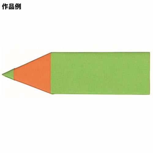 トーヨー 折り紙 両面おりがみ 単色 15cm角 薄橙/黄緑 100枚入 062105_画像5