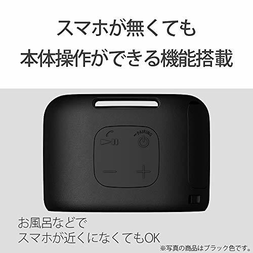 ソニー ワイヤレスポータブルスピーカー SRS-XB01 G : 防水 Bluetooth スマホなしで操作可能 ストラップ付属_画像7