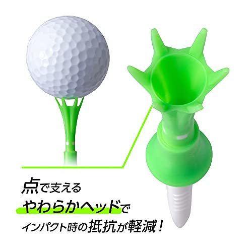 ダイヤゴルフ ゴルフティー トマホークティー セミロング(5本入) ティーアップ高35~45mm TE-509B Bタイプ(カップの画像4