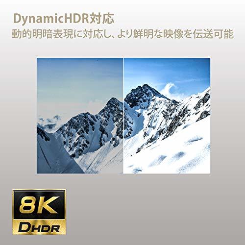 エレコム HDMI 2.1 ケーブル 1.5m 8K / 4K / 2K対応 Ultra High Speed HDMI ブラックの画像6